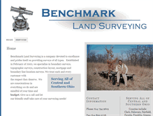 Tablet Screenshot of benchmark-landsurveying.com